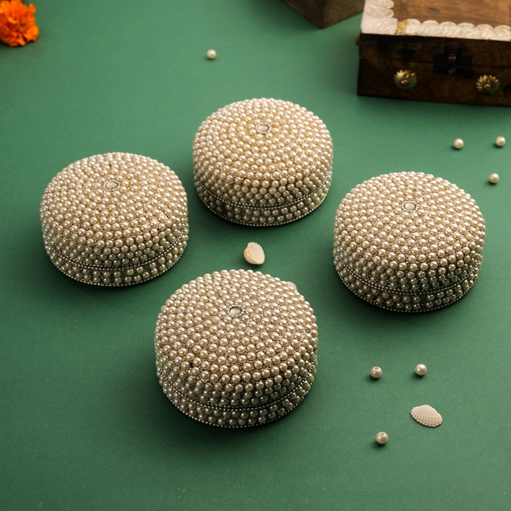 Pearl kumkum Box Set Of Four (2 Inch) | data fragment HEIGHT