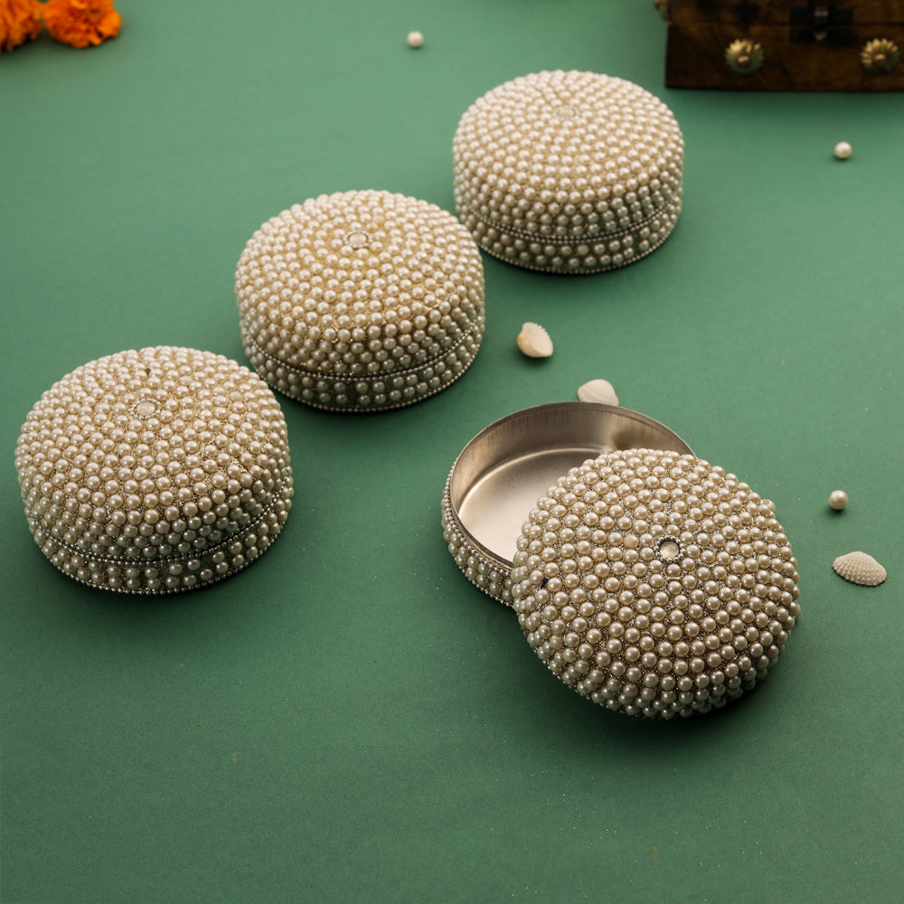 Pearl kumkum Box Set Of Four (2 Inch) | data fragment HEIGHT